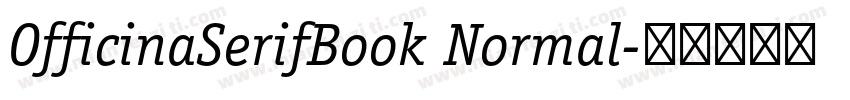 OfficinaSerifBook Normal字体转换